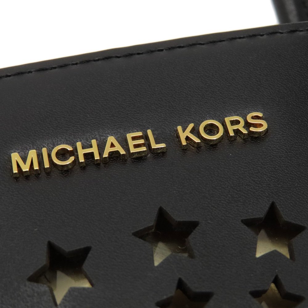 Michael Kors Fireworks Motif Handbag Leather Women's - Picture 7 of 11
